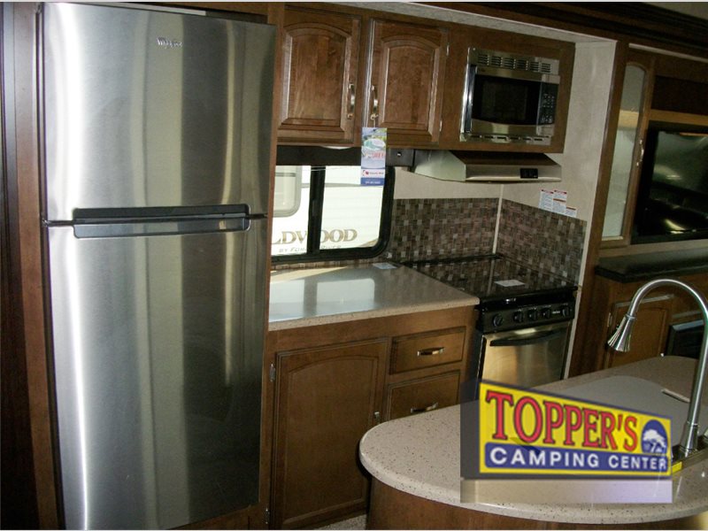 Forest River Wildwood Heritage Glen Fifth Wheel Kitchen