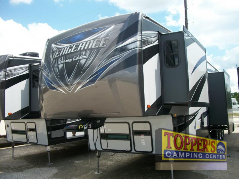 Forest River Vengeance Touring Edition 38L12 Fifth Wheel Toy Hauler Front Cao